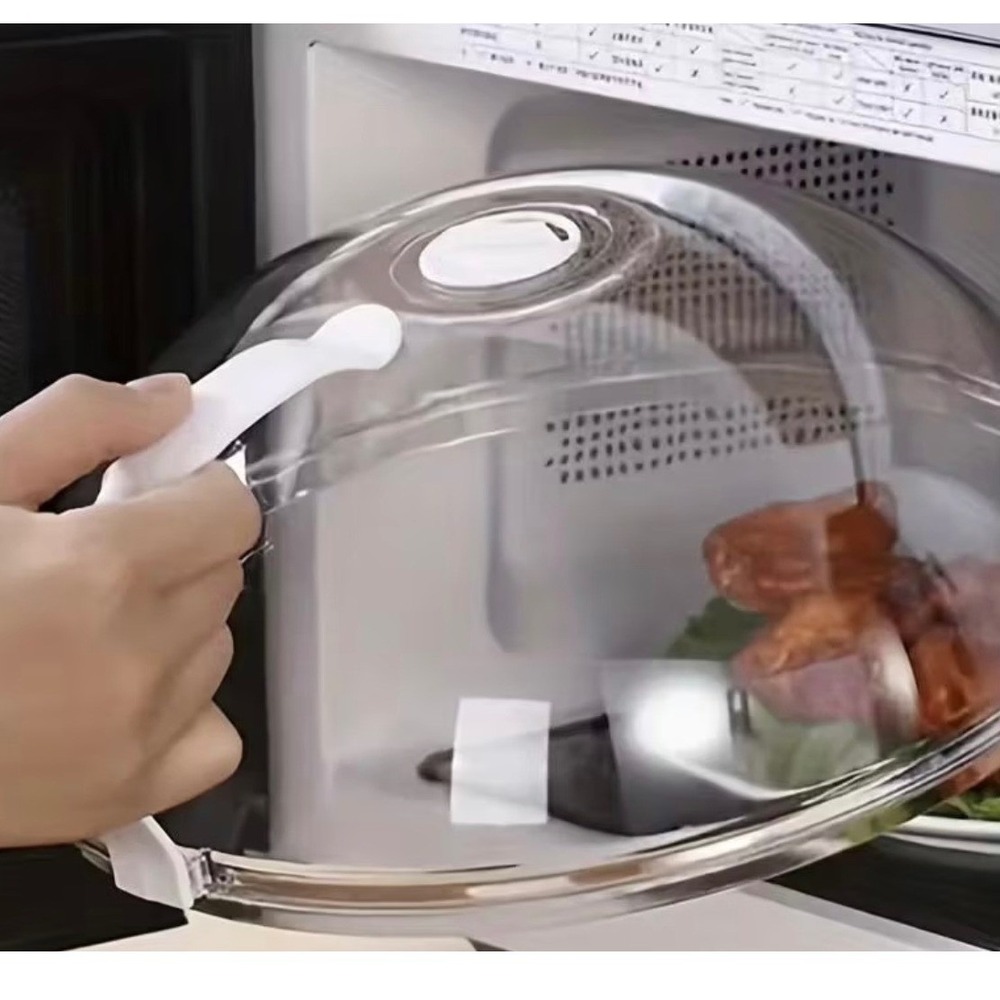 Microwave Splatter Guard Large Transparent Steam Vent NEW‎